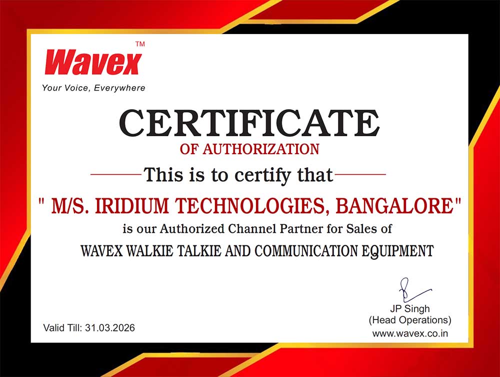 Security License Free Walkie Talkie Dealer Distributor Bengaluru Walkie Talkie Suppliers in Bengalore Mysore Mangalore Channai
